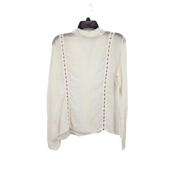 Johnny was Women's Lightweight Embroidered Button Front Shirt - Picture 8 of 9